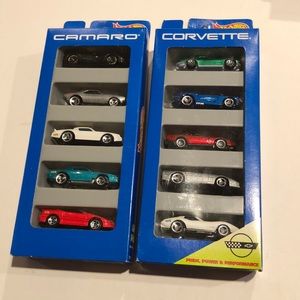 Mattel Hot wheels Camaro and Corvette gift packs 1995